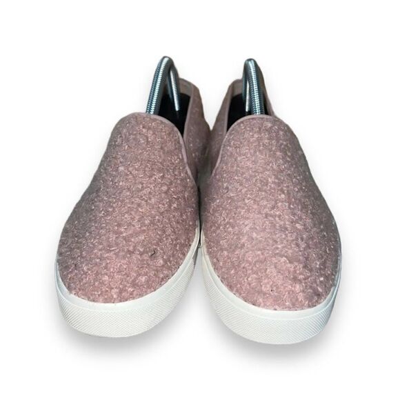 Vince Blair 5 Pink Faux Shearling Slip-On Casual Sneakers Women's 9 - Picture 2 of 10
